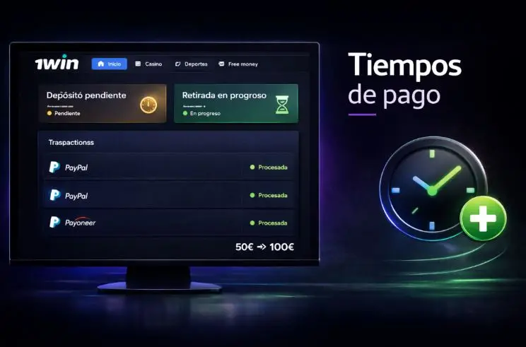 Cuánto tarda un depósito o retiro en 1win
